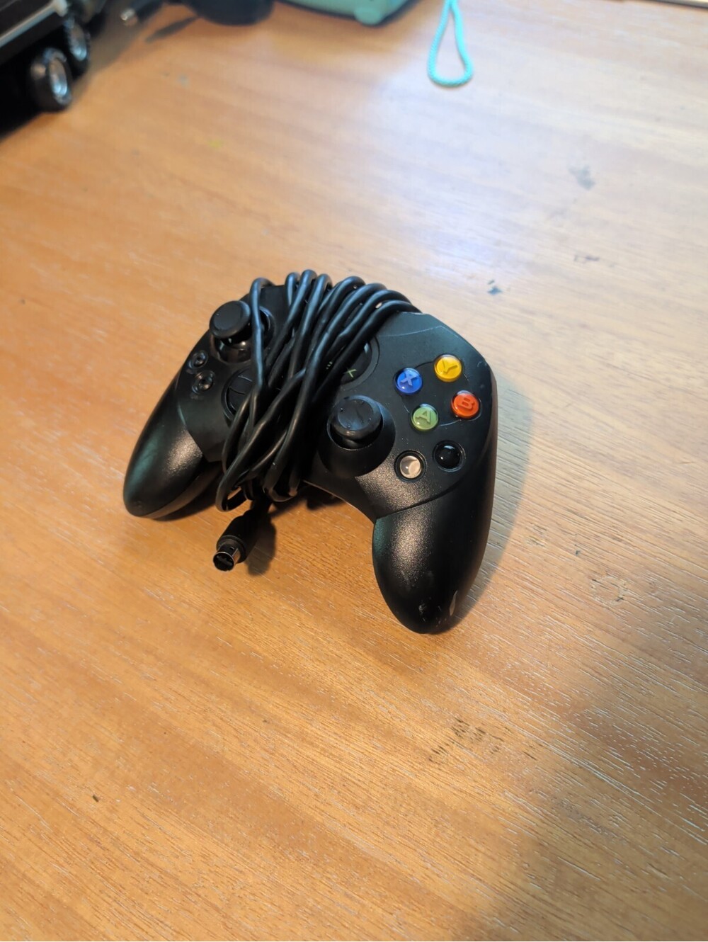 Original Xbox OEM S Type Black Controller with Breakaway Cable